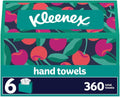 Disposable Paper Hand Towels, 6 Boxes, 60 Tissues per Box (360 Total Tissues), Packaging May Vary