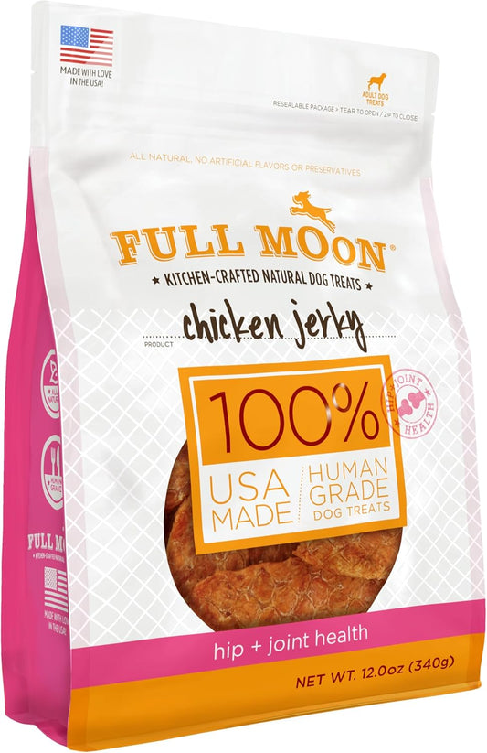 Chicken Jerky Healthy All Natural Dog Treats Human Grade for Hip and Joint 12 Oz