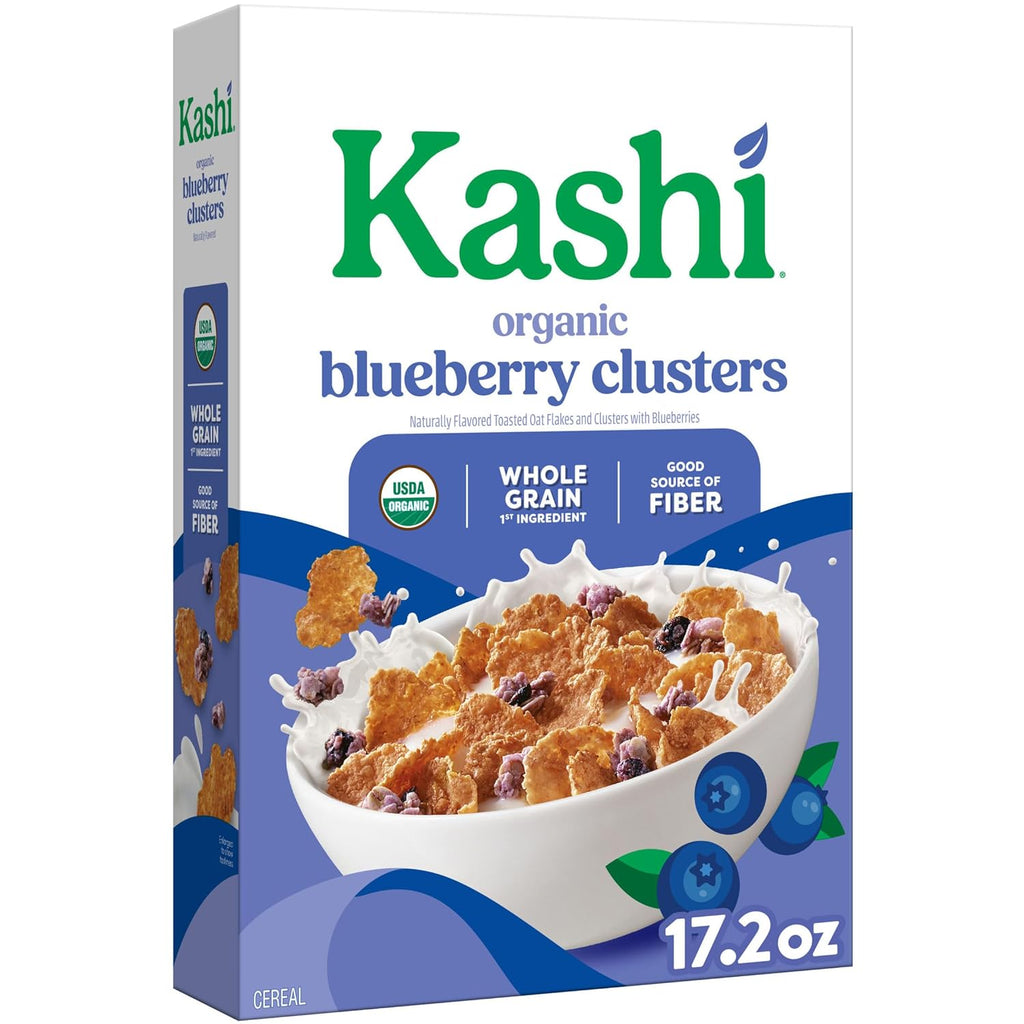 Breakfast Cereal, Organic, Whole Grain, Blueberry Clusters, 17.2Oz Box (1 Box)