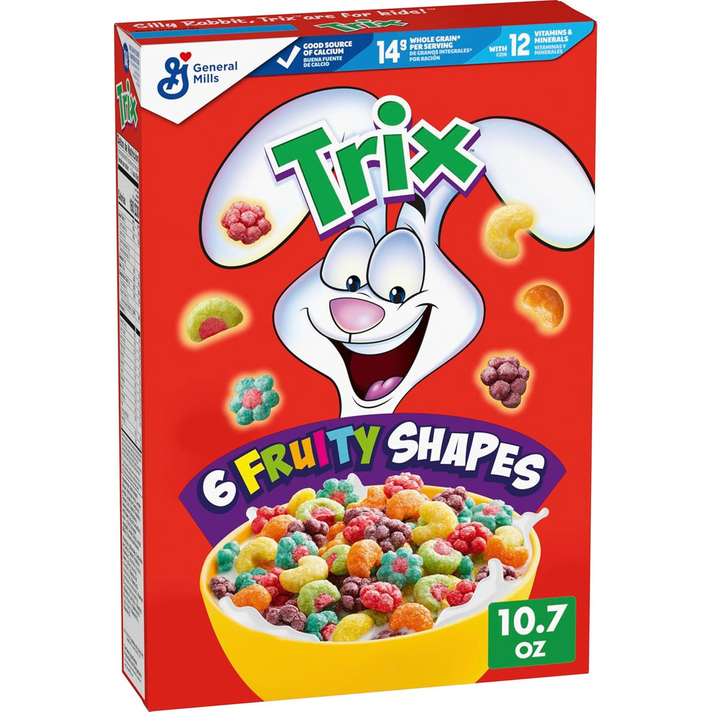Breakfast Cereal, 6 Fruity Shapes, Made with Whole Grain, 10.7 Oz