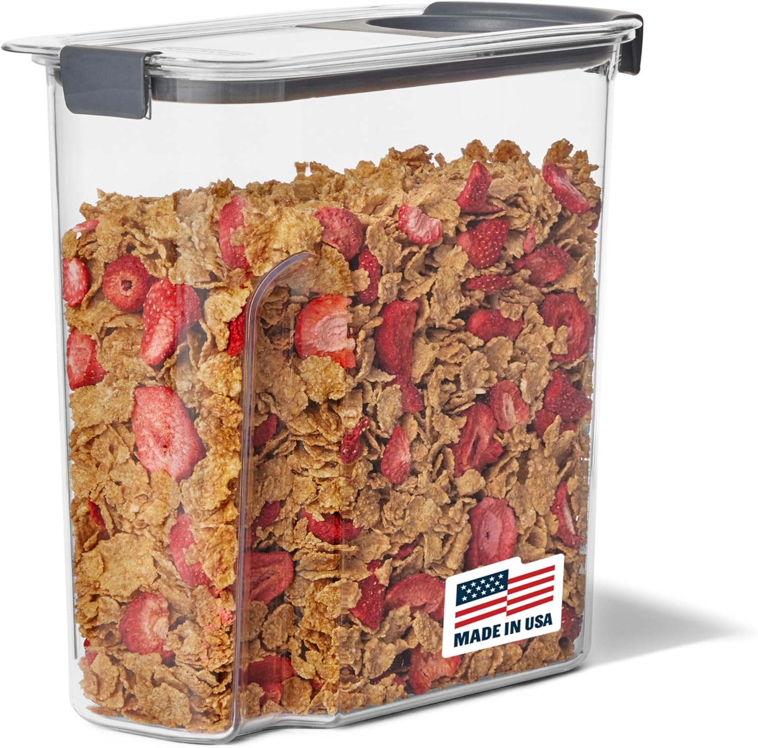 Brilliance Airtight Cereal Food Storage Container, Shatterproof, Bpa-Free and Dishwasher-Safe, 32Oz Capacity