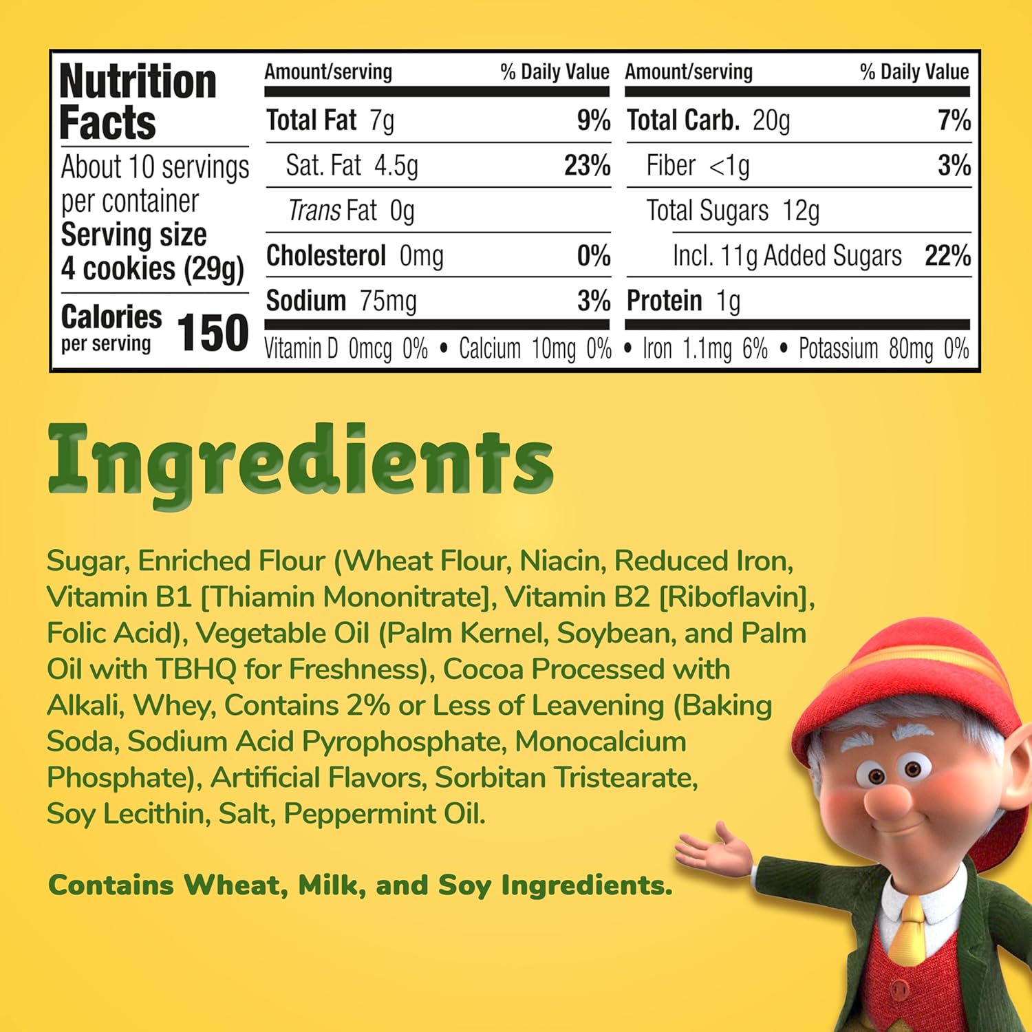 Grasshopper Mint Cookies, 10Oz