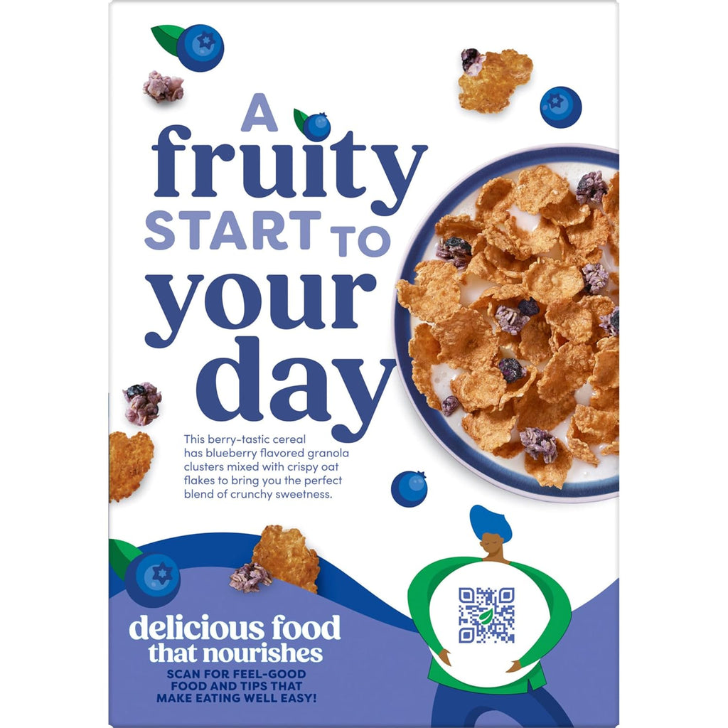 Breakfast Cereal, Organic, Whole Grain, Blueberry Clusters, 17.2Oz Box (1 Box)