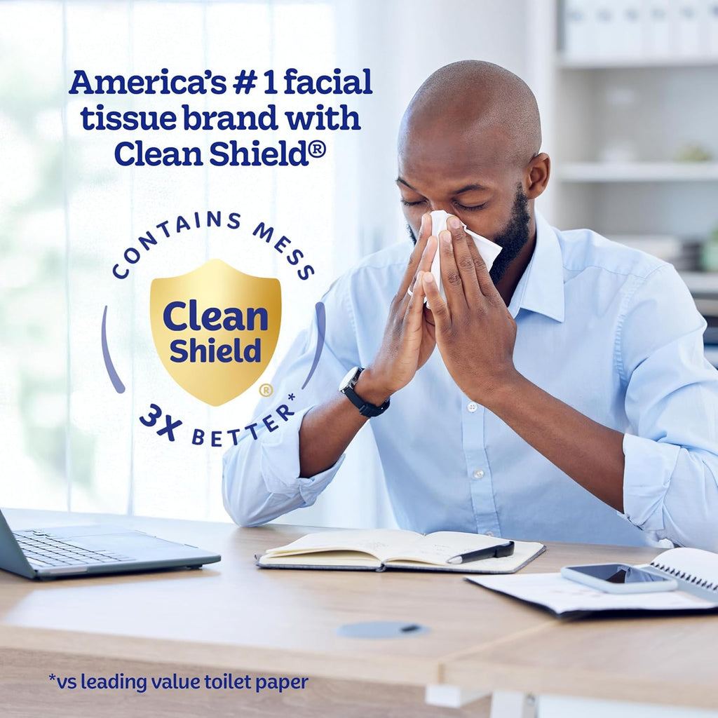 On-The-Go Facial Tissues, 8 On-The-Go Packs, 10 Tissues per Box, 3-Ply (80 Total), Packaging May Vary