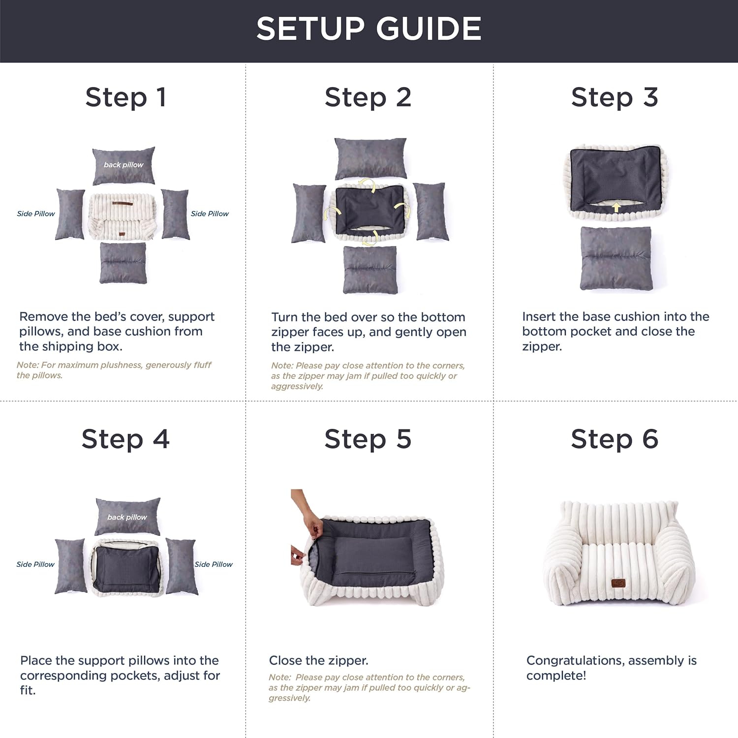 Bedsure ComfyFleece™ Cute Cat Couch for Pets - As Seen on TV on Good Day New York, Small Medium Dog Bed, Supportive Couch Bed for Small Dogs, 30 Inch, Sandy Beige