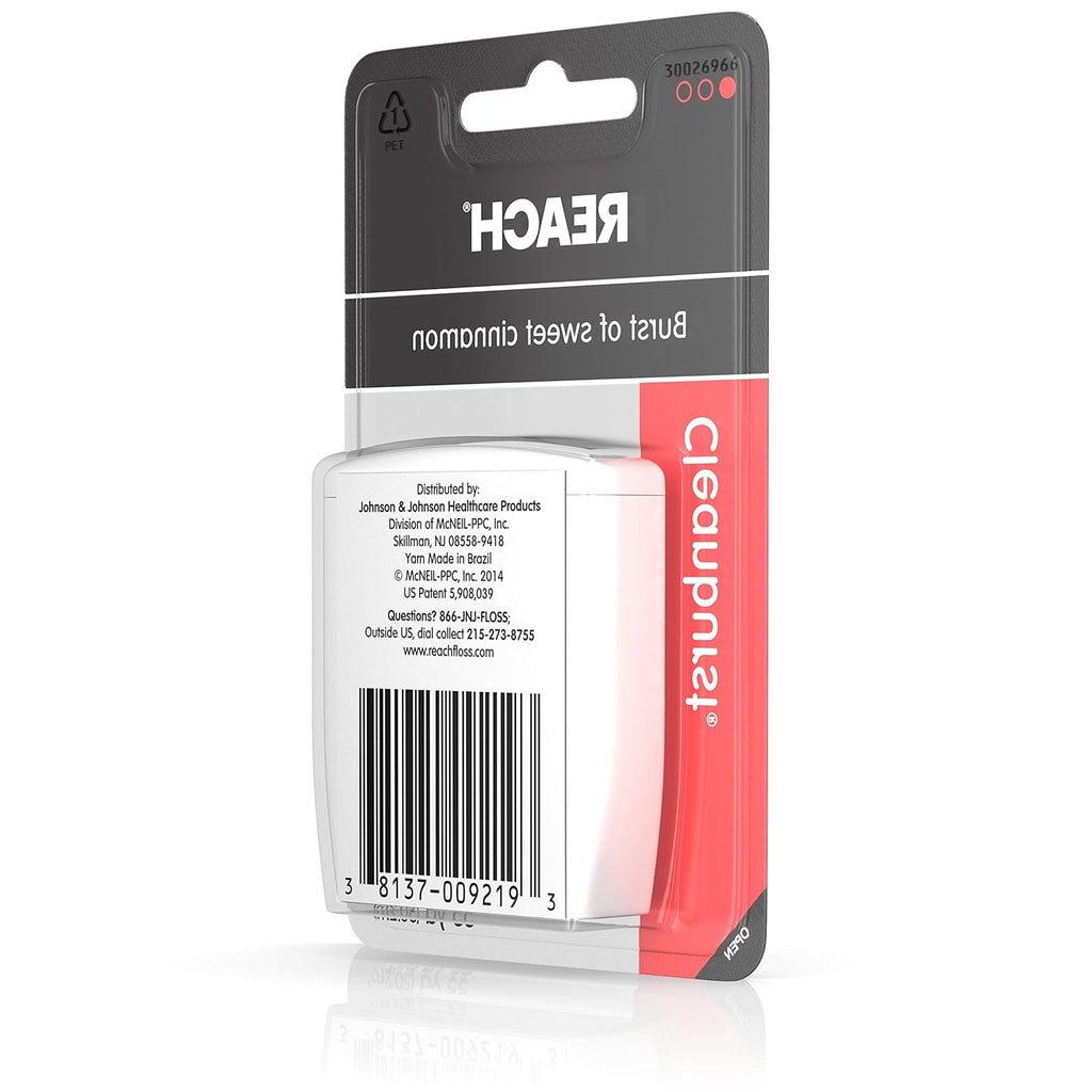 Cleanburst Waxed Dental Floss, Oral Care, Cinnamon Flavored, 55 Yards