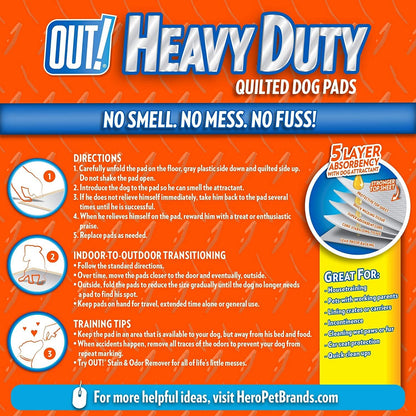 OUT Heavy Duty XXL Dog Pads - 30 Count
