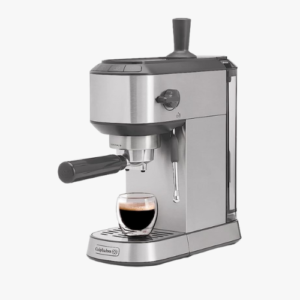 Calphalon Compact Espresso Machine, Home Espresso Machine with Milk Frother, Stainless Steel