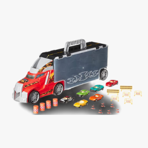 Amazon Basics Toy Car Carrier Truck With Storage For Kids